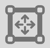 image showing the move rectangle button which has arrows pointing in all four directions